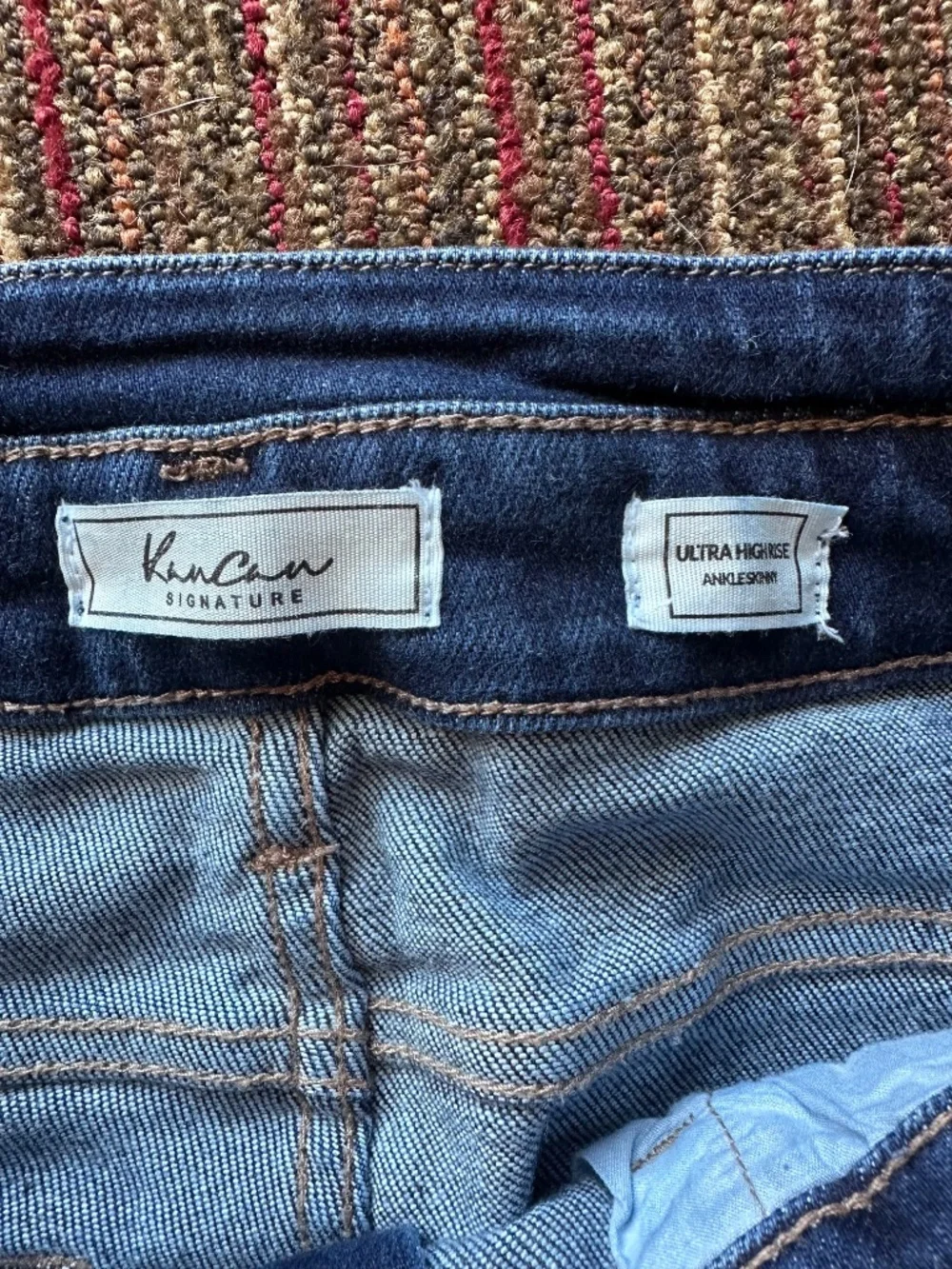 KanCan Signature Ultra High Rise Ankle Skinny Jeans Button Fly 29